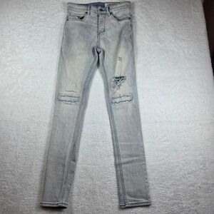 Zanerobe Joe Blow Denim Programme Light Wash Slim Fit Ripped Jeans Mens 29